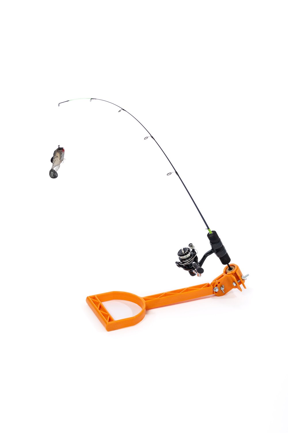 Macen's Grip Extension Handle Shown with Fishing Rod